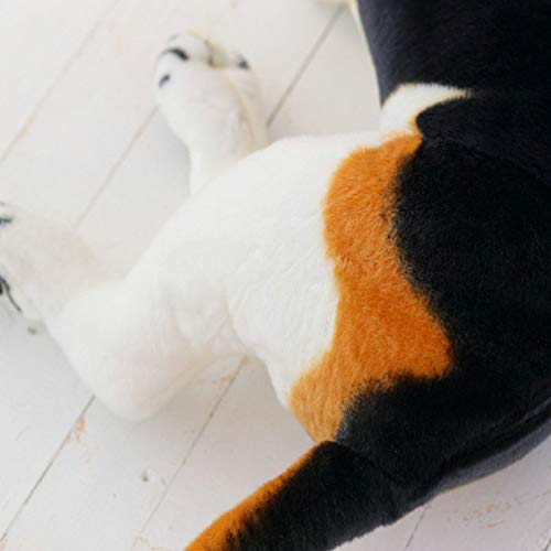 30-90cm Gigante tamaño Grande Perro Beagle Juguete Realista Animales de Peluche Perro Juguetes de Peluche Regalo para niños decoración del hogar Mascota 50cm Soporte