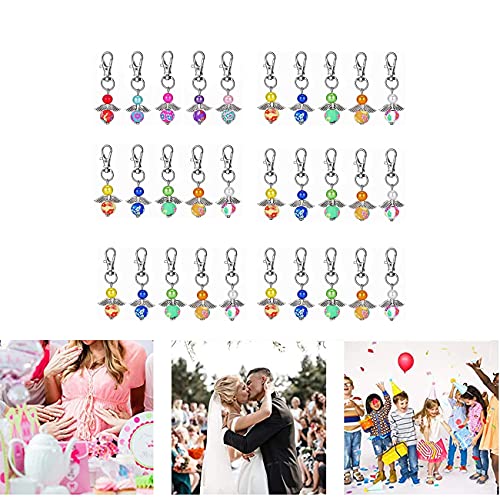 30 Colgantes de Bautizo de Boda, ZEEREE 30 Regalos de Ángel de Guarda, para fiesta de bodas Comunión Regalo de Confirmación, invitados recuerdos