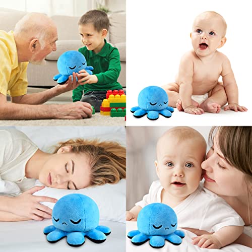 30CM Pulpo Reversible,Pulpo Gigante,Pulpo Peluche Bebe Pulpito Reversible,Peluche Gigante,Peluches para Bebes,Peluche Pulpo,Pulpos Reversibles Squishmallows Peluche,Peluche de Pulpo Reversible