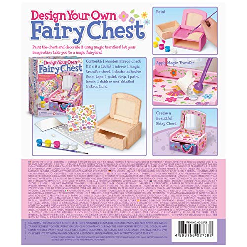 4M - Paint & Make Your Own Fairy Mirror Chest, juego de creatividad (004M2738)