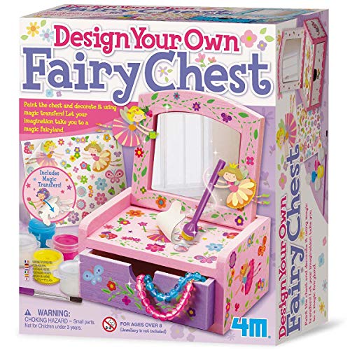 4M - Paint & Make Your Own Fairy Mirror Chest, juego de creatividad (004M2738)