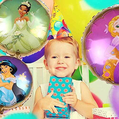 8PCS Princesa Globo, Globos de cumpleaños,Globos de Aluminio, Decoraciones de cumpleaños para niñas, Puede Usar para cumpleaños, Bodas, 18 Pulgadas