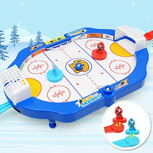A/A Mini mesa de hockey de mesa de aire de hockey de mesa, juego de hockey de mesa para padres e hijos, puzle de interacción mini de hockey sobre hielo, juguete de regalo adecuado para niños