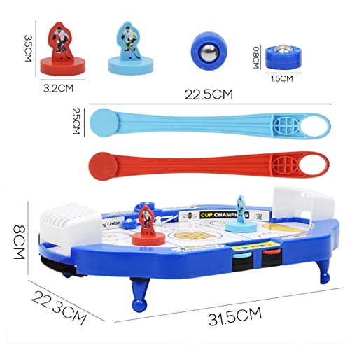 A/A Mini mesa de hockey de mesa de aire de hockey de mesa, juego de hockey de mesa para padres e hijos, puzle de interacción mini de hockey sobre hielo, juguete de regalo adecuado para niños