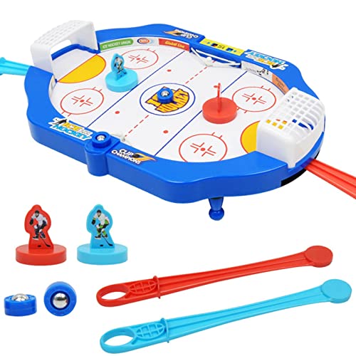 A/A Mini mesa de hockey de mesa de aire de hockey de mesa, juego de hockey de mesa para padres e hijos, puzle de interacción mini de hockey sobre hielo, juguete de regalo adecuado para niños