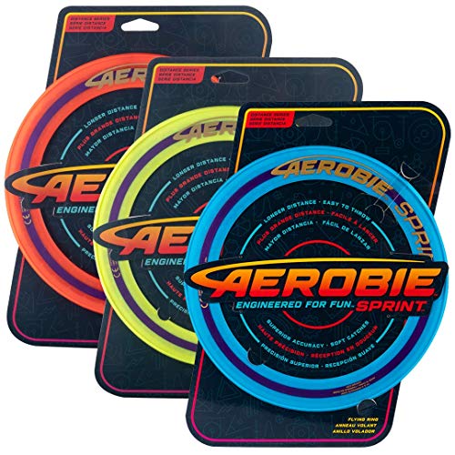 Aerobie Anillo Volador Sprint, Version Más Pequeña del Anillo Recordista de Mayor Distancia del Guiness World of Records, Multicolor, 950030