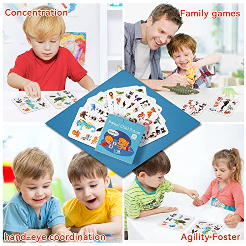 AININA Juego educativo Juegos de mesa Juego de reacción Promueve la memoria niños y niñas Juguete educativo niños a partir de 3 años 54 cartas
