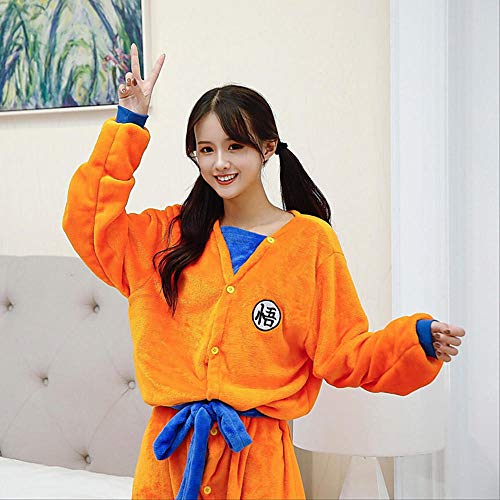 Albornoz para niños adultos Dragon Ball Son Goku, disfraz de Cosplay, bata de baño, patrón de dormir, bata de felpa, pijamas para hombres y mujeres