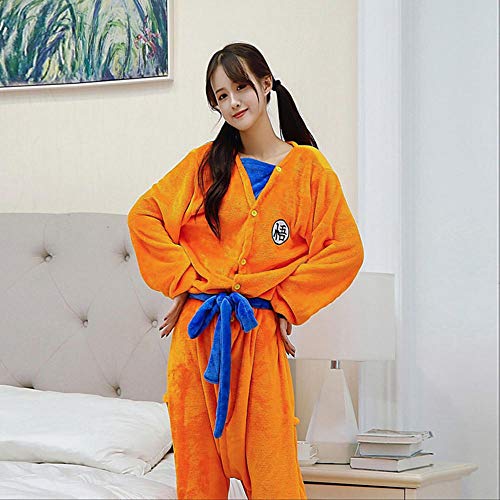 Albornoz para niños adultos Dragon Ball Son Goku, disfraz de Cosplay, bata de baño, patrón de dormir, bata de felpa, pijamas para hombres y mujeres