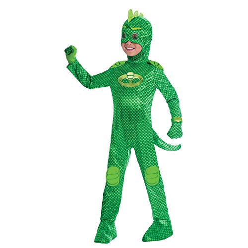 amscan - Disfraz PJ Mask Gekko Luxe (5-6 años), multicolor, 7AM9902969
