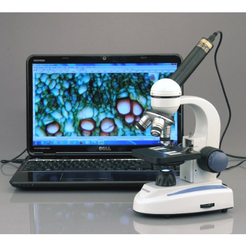 AmScope – Cámara microscópica digital, 3.0 mega píxeles, USB, Foto y vídeo en directo