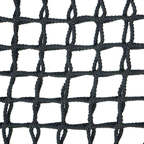 Aoneky Red de Escalada de Seguridad para Niños - 2x3m/3x3m/4,5x3m, Red de Protección de Poliéster, Juego de Escalar para Casa Jardín Parque Infantil Interior Exterior, Negro (3×3M)