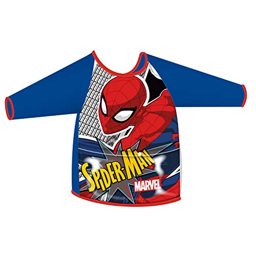 ARDITEX SM13772 Delantal con Mangas y Bolsillo para Actividades de Marvel-Spiderman
