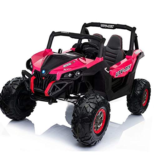 ATAA Buggy UTV RSX 24v - Rosa - El Coche eléctrico para niños Buggy UTV - RSX es un Coche Todo Terreno Muy Potente con batería 24v.
