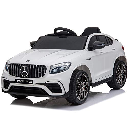 ATAA Mercedes GLC Coupé - con Licencia Mercedes -Blanco - Coche eléctrico para niños de batería 12v con Mando Control Remoto