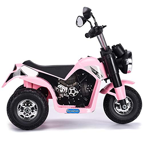 ATAA Mini Chopper 6v - Rosa - Moto clásica Chopper para niños con batería 6v