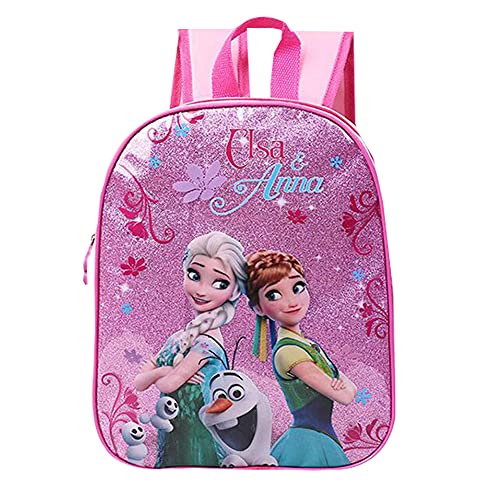 Babioms Mochila Infantil, Bolsas Escolares De Dibujos Animados para Niñas Y Niños, Mochila infantil de Elsa y Anna