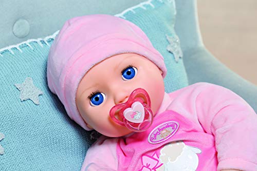 Baby Annabell - Muñeca con función Annabell 43 cm, Sonidos y Movimientos realistas, Llorar, Tear, Divertida, 3 Accesorios incluidos, Juguete para niños a Partir de 3 años, BAY01
