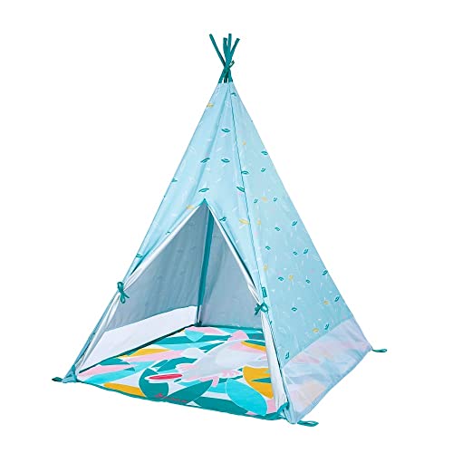 Badabulle Tipi Jungle infantil Anti-Uv FPS 50+ Colchoneta impermeable Evolutiva 100x100x120 cm