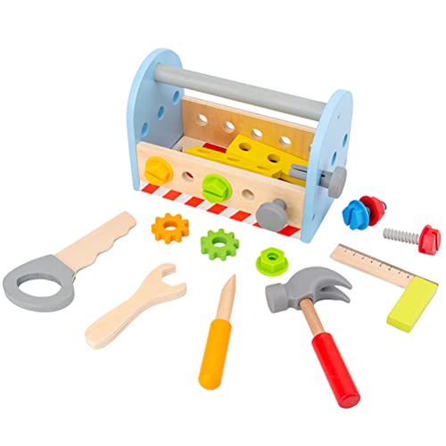 Banco de trabajo Juego de herramientas de juguete de construcción Tienda de trabajo Kit de herramientas de juguete Banco de viaje al aire libre Juguete preescolar regalo para niños niños niñas