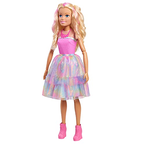 Barbie 61087 Muñeca de Pelo Rubio de 28 Pulgadas