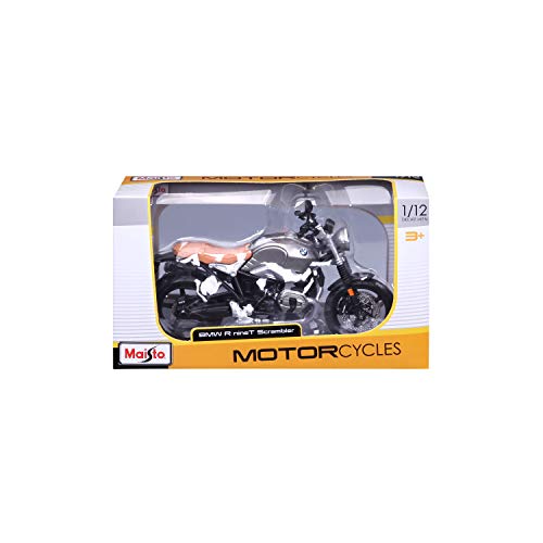 Bauer Spielwaren 5-18834 BMW R nineT Scrambler - Modelo de Moto, Color Gris