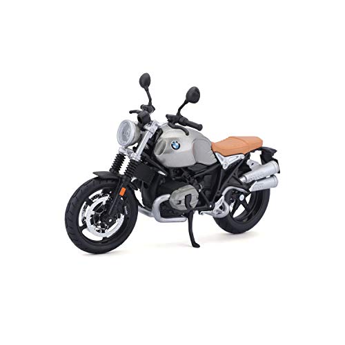 Bauer Spielwaren 5-18834 BMW R nineT Scrambler - Modelo de Moto, Color Gris