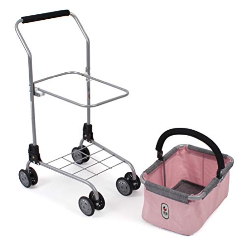 Bayer Chic 2000 761 15 - Carrito de la Compra para niños, Color Gris y Rosa