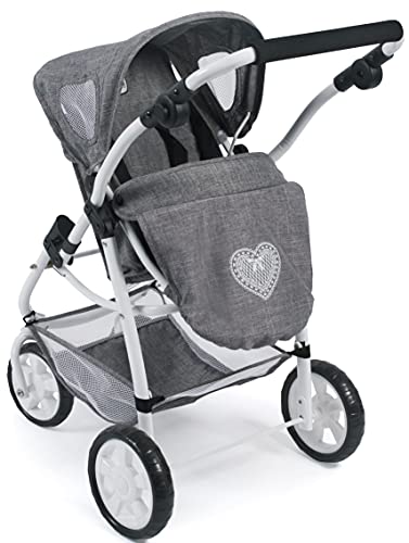 Bayer Chic 2000-Cochecito para muñecas Emotion 2 en 1, Color Gris (638-76)