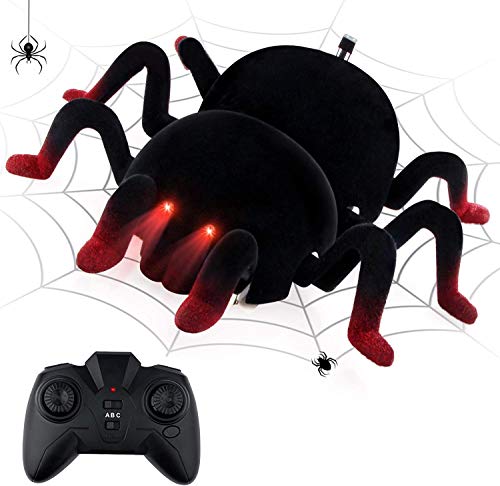 Baztoy Araña con mando a distancia, juguete de araña en modo de escalada en pared, juguete para niños 3, 4, 5, 6, 7, 8, 9 y 10 años, juguete interior y exterior, regalo para niños y niñas