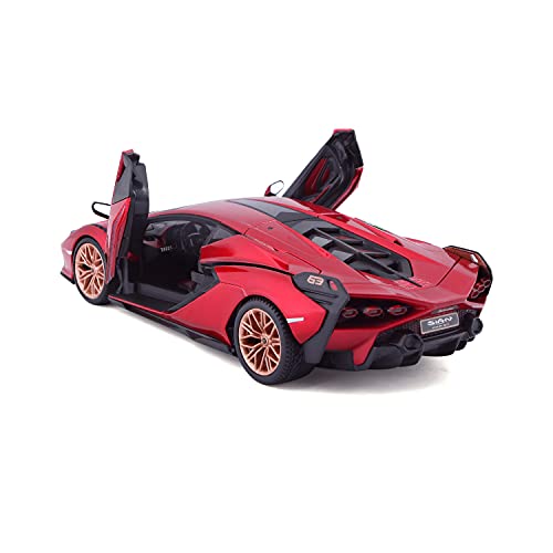 Bburago B18-21099R 1:24 Lamborghini SIAN FKP 37 Rojo, Varios diseños y Colores