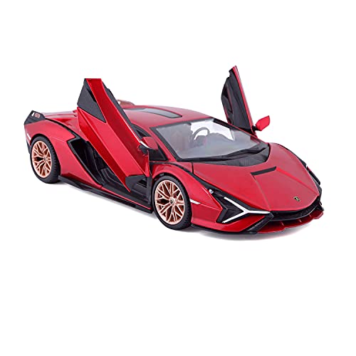 Bburago B18-21099R 1:24 Lamborghini SIAN FKP 37 Rojo, Varios diseños y Colores
