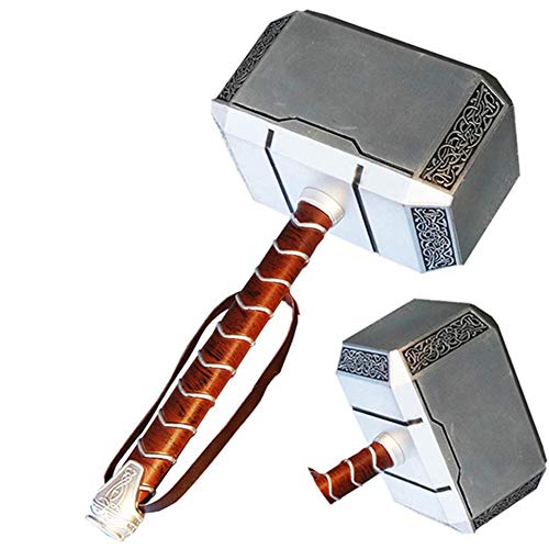 BCCDP Martillo de Thor, Martillo de Batalla de Thor, Vengadores Thunder Hammer Toy Collectors Cosplay Prop Fancy Dress Weapon Producto Decorativo, Mjolnir