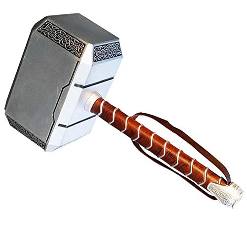 BCCDP Martillo de Thor, Martillo de Batalla de Thor, Vengadores Thunder Hammer Toy Collectors Cosplay Prop Fancy Dress Weapon Producto Decorativo, Mjolnir