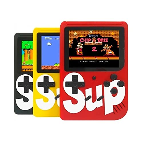 BCM Consola 400 Juegos Clasicos Portátil Pantalla 3" Color Salida TV Niño Adultos (Azul)