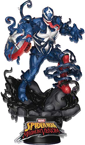 Beast Kingdom Veneno máximo: Capitán América DS-065 D-Stage Estatua, Multicolor