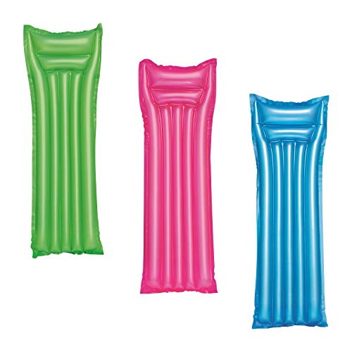 Bestway Luftmatratze Shimmering-Colchón Hinchable, Multicolor, 170x54x15