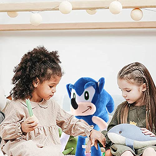 BESTZY Peluche de Sonic The Hedgehog, Sonic Muñeca De Peluche De Sonic De Peluche Muñeca De Peluche para Niño, Sonic Plush Doll Toy, Regalo para Niños (28cm)