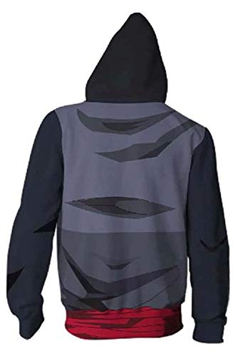 Bilicos Coat Abrigo Chaqueta Hooded Suéter Sweatshirt Camisa de Entrenamiento Unisex Manga Larga Sudadera con Capucha Dragon Super Goku Negro L