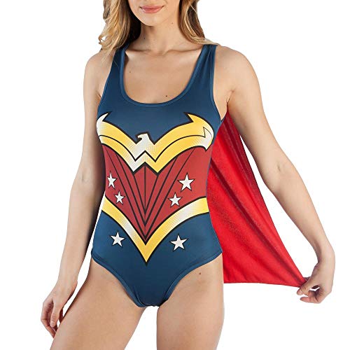 Bioworld Merchandising / Independent Sales DC Comics Wonder Woman Fancy Dress Costume Bodysuit with Cape Medium