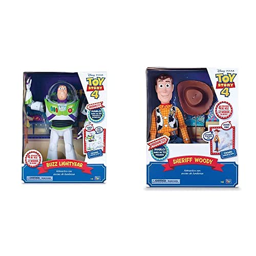 Bizak - Buzz Lightyear Super Interactivo, Multicolor, Única (61234432) + Woody Super Interactivo, Multicolor, Talla Única (61234431)