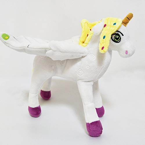 BOLAFYNIA Juguete de Peluche para niños MIA y yo Unicornio Caballo Doblar Amable muñeca bebé niños Juguete de Peluche para Regalo de cumpleaños de Navidad 25 cm Postura de pie