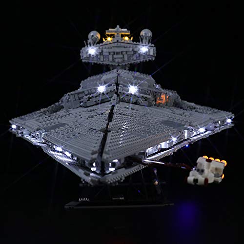 BRIKSMAX Kit de Iluminación Led para Imperial Star Destroyer,Compatible con Ladrillos de Construcción Lego Modelo 75252, Juego de Legos no Incluido (Versión de Control Remoto)