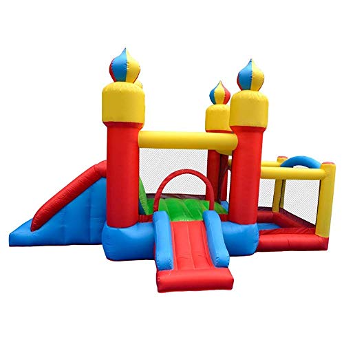 BSJZ Castillo Hinchable Inflable para niños, trampolín, Castillo Inflable, Cama de Aire, Parque, Juguete, Castillo Travieso, trampolín para el hogar, tobogán para in