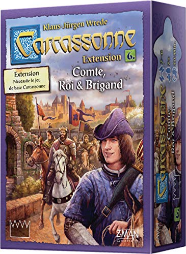 Carcassonne - Expansión: Comte, Rey y Brigand - Asmodee - Juego de Mesa - Juego de láminas