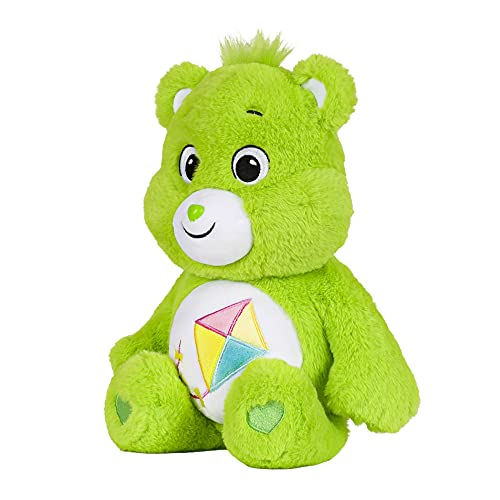 Care Bears Peluche Mediano de 35,56 cm-Do Your Best Bear, Color Verde (Basic Fun 22083)