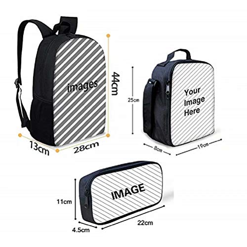 chaqlin cool animal dinosaur mochilas escolares mochilas grandes estuche de lápices bolsas de almuerzo para niños regalos, mochila escolar para niños y niñas, mochila de viaje informal 3 Pcs Set