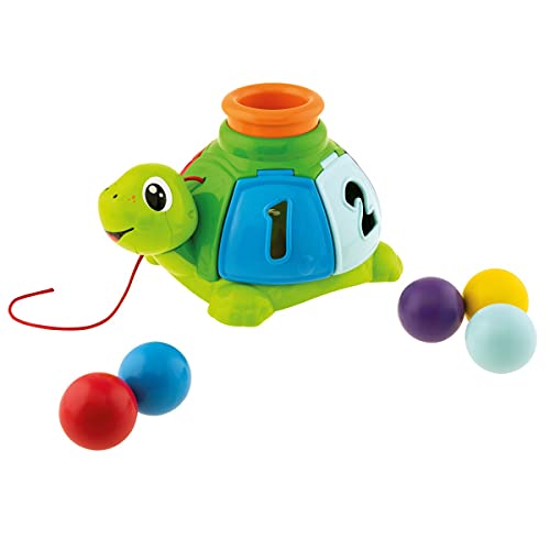 Chicco Tortuga Arrastra y Juega , Juguete de Encajables Para Bebés y Niños Pequeños Con Divertido Efecto Sorpresa