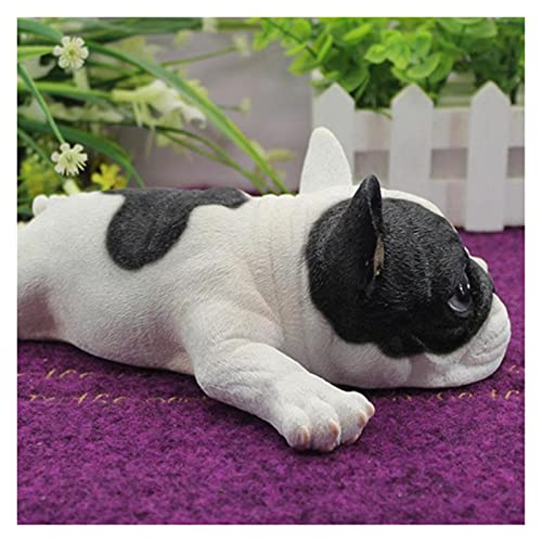 chushi Juguetes de Peluche Acuéstese a Dormir francés Bulldog Puppies Life Realistic Bulldog Simulación Juguete Zzib (Color : B)