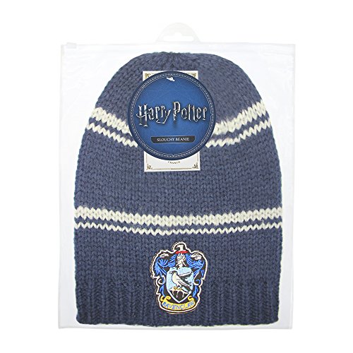 Cinereplicas - Harry Potter - Gorro Caído - Licencia Oficial - Casa Ravenclaw - Azul y Gris
